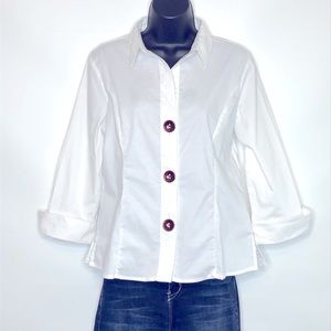 Melissa Paige Blouse with 3/4 Sleeves